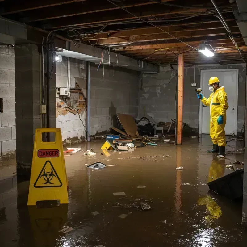 Flooded Basement Electrical Hazard in Benton, KY Property